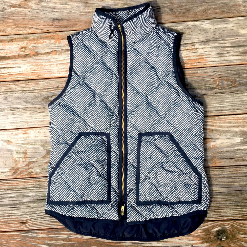 J. Crew Quilted Down Vest|Size XS